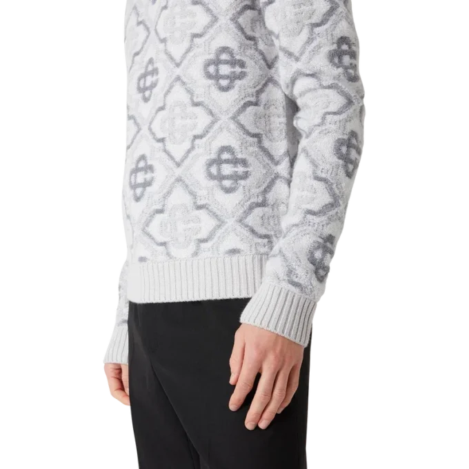 Maglione in maglia con monogramma