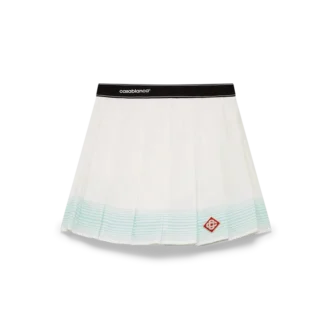 Mini gonna a pieghe a righe