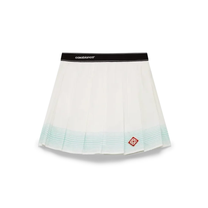 Mini gonna a pieghe a righe