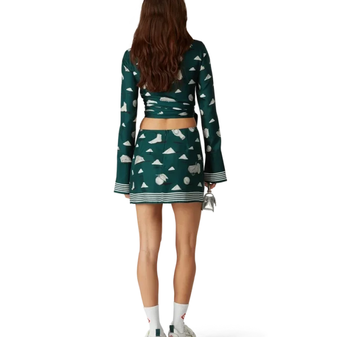 Camicia avvolgente in seta Metaphysical Camicia avvolgente in seta Metaphysical