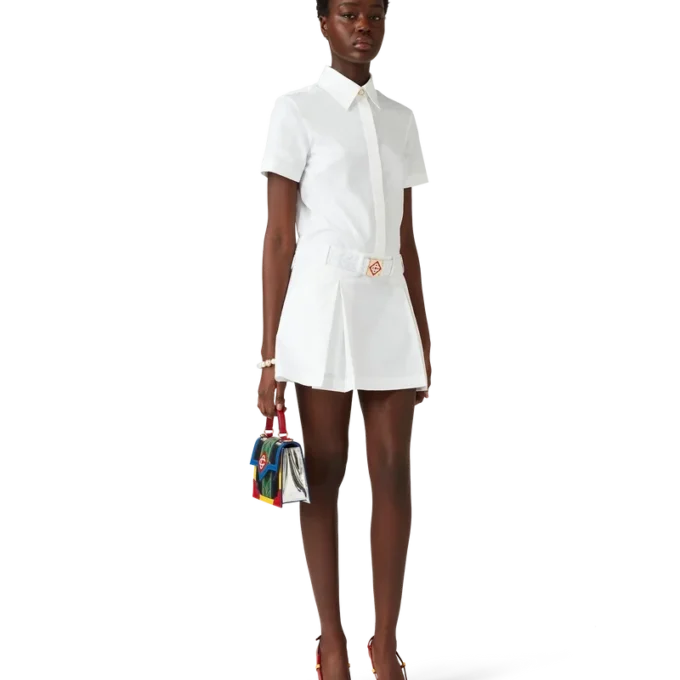 Miniabito da tennis plissettato