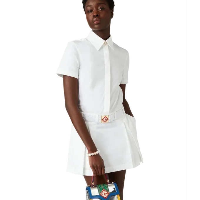 Miniabito da tennis plissettato