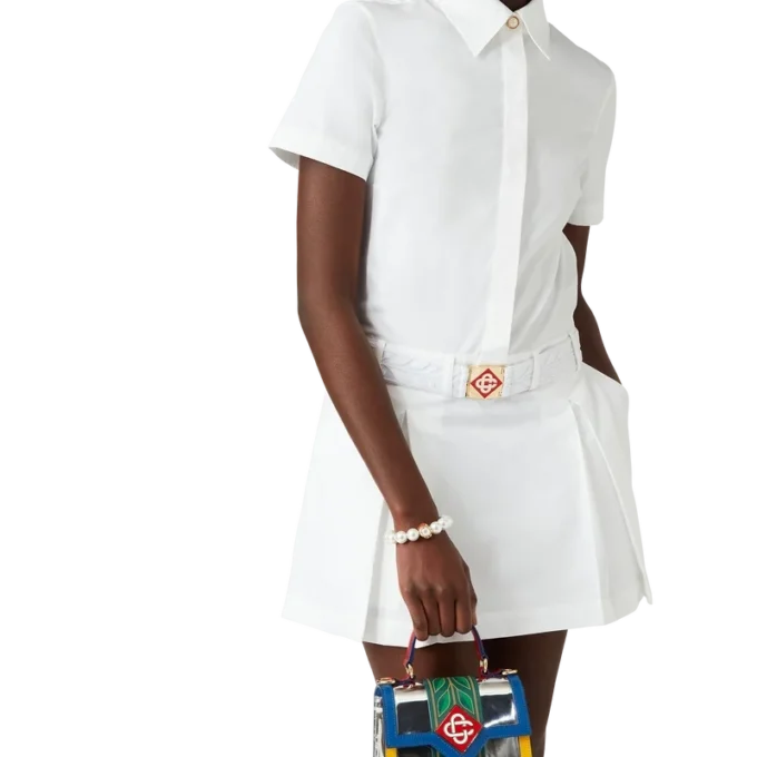 Miniabito da tennis plissettato