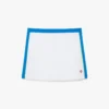 Minigonna in piqué bianco e blu