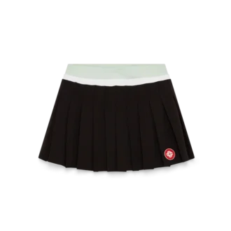 Minigonna plissettata in scuba