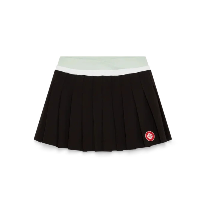 Minigonna plissettata in scuba