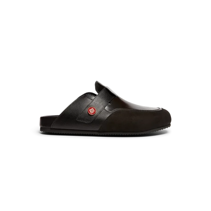 Mule da esterno in pelle