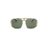 Occhiali da sole Pilot in oro e verde