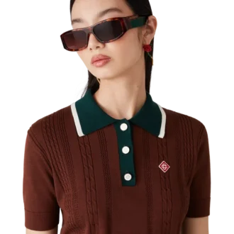 Occhiali da sole rettangolari tartarugati