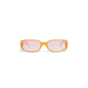 Occhiali da sole sottili rosa e arancioni