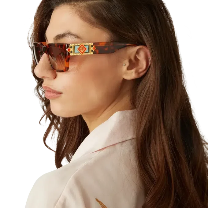 Occhiali da sole Tortoiseshell Square Metope