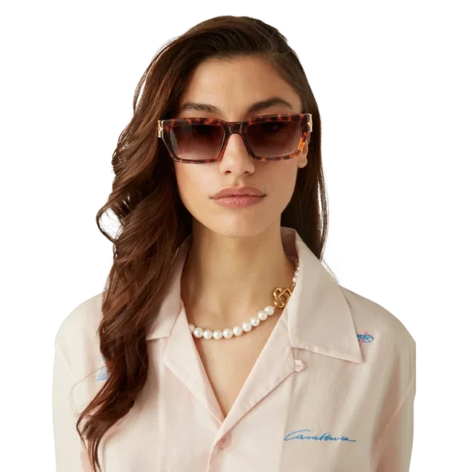 Occhiali da sole Tortoiseshell Square Metope