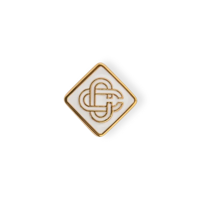 Orecchini a bottone con logo Monogram