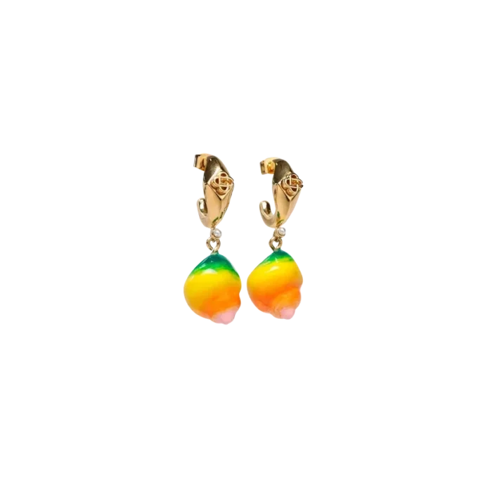 Orecchini a goccia in conchiglia