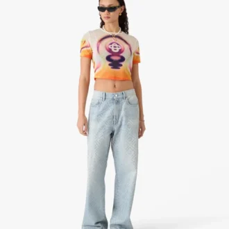 Pantaloncini a maniche corte in rete con stampa Sporchid