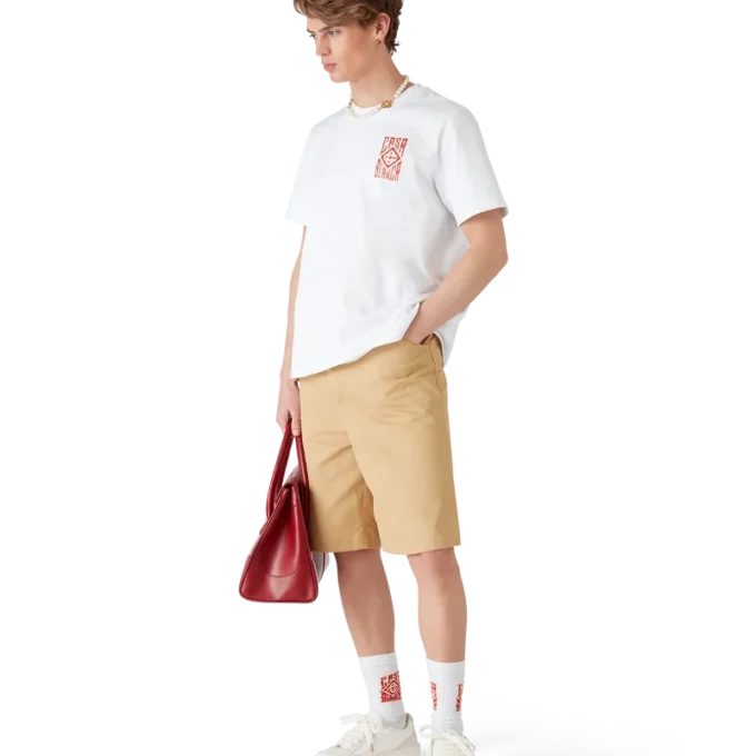 Pantaloncini a pieghe in cotone Pantaloncini a pieghe in cotone