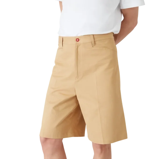 Pantaloncini a pieghe in cotone Pantaloncini a pieghe in cotone