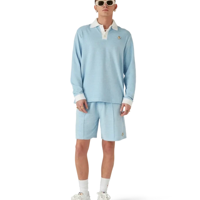 Pantaloncini a righe in velluto