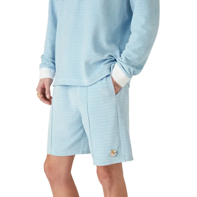 Pantaloncini a righe in velluto