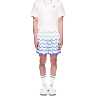 Pantaloncini all’uncinetto con sfumatura ondulata