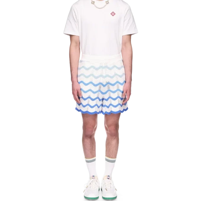 Pantaloncini all’uncinetto con sfumatura ondulata Pantaloncini all’uncinetto con sfumatura ondulata