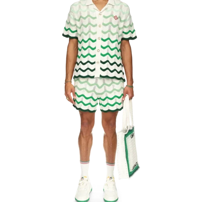 Pantaloncini all’uncinetto con sfumatura ondulata Pantaloncini all’uncinetto con sfumatura ondulata