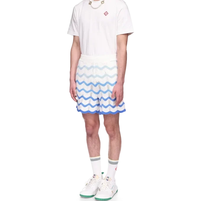 Pantaloncini all’uncinetto con sfumatura ondulata Pantaloncini all’uncinetto con sfumatura ondulata