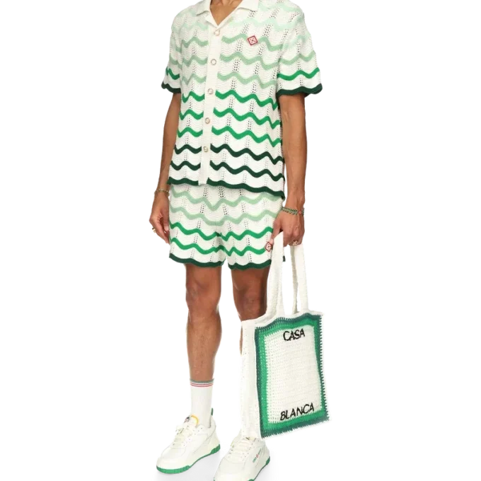 Pantaloncini all’uncinetto con sfumatura ondulata Pantaloncini all’uncinetto con sfumatura ondulata