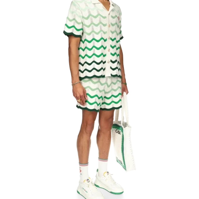 Pantaloncini all’uncinetto con sfumatura ondulata Pantaloncini all’uncinetto con sfumatura ondulata