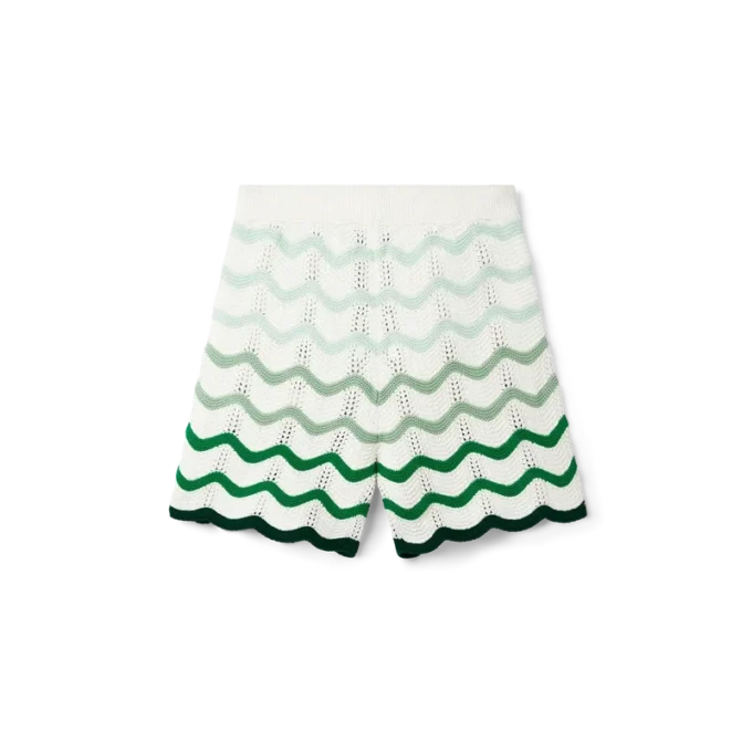 Pantaloncini all’uncinetto con sfumatura ondulata