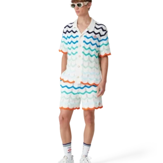 Camicia all’uncinetto Gradient Wave