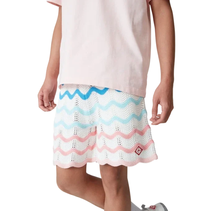 Pantaloncini all’uncinetto Gradient Wave