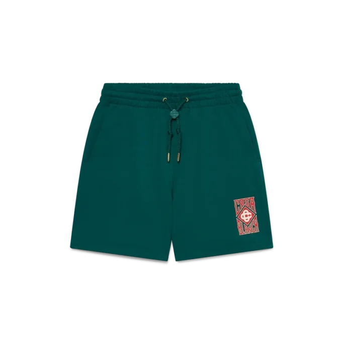 Pantaloncini con logo gotico