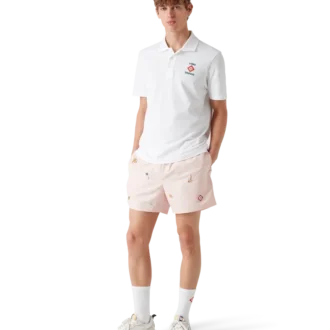 Pantaloncini da bagno con motivo ricamato