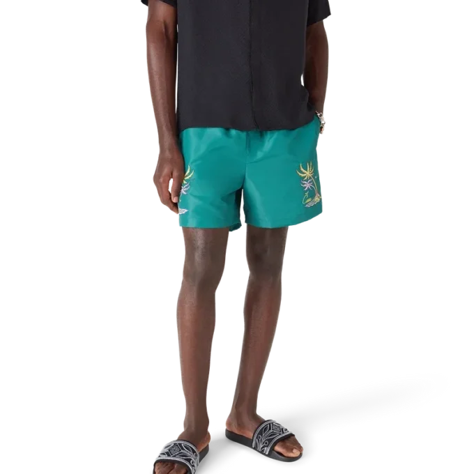 Pantaloncini da bagno con ricamo Casa