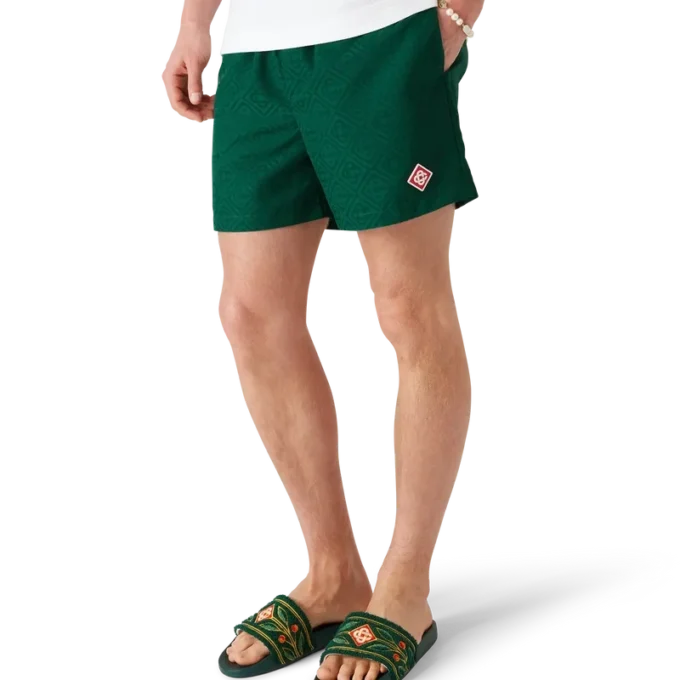 Pantaloncini da bagno in jacquard Monogram