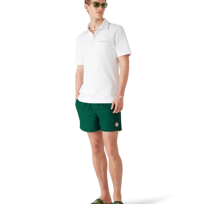 Pantaloncini da bagno in jacquard Monogram