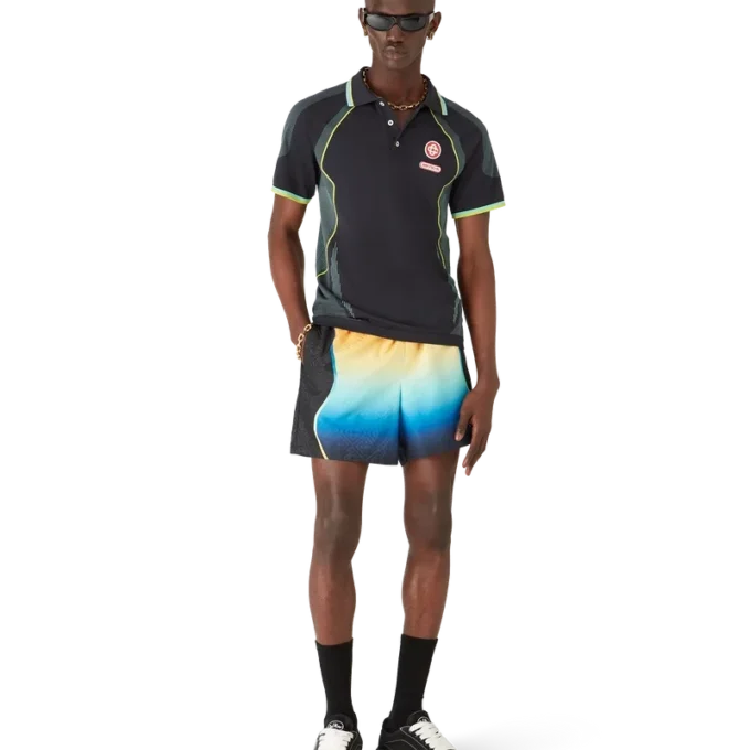 Pantaloncini da bagno in jacquard sfumato