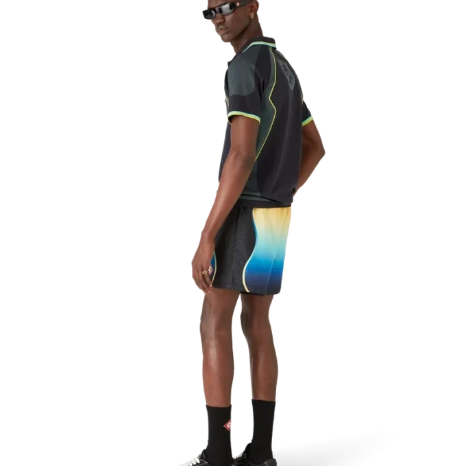 Pantaloncini da bagno in jacquard sfumato