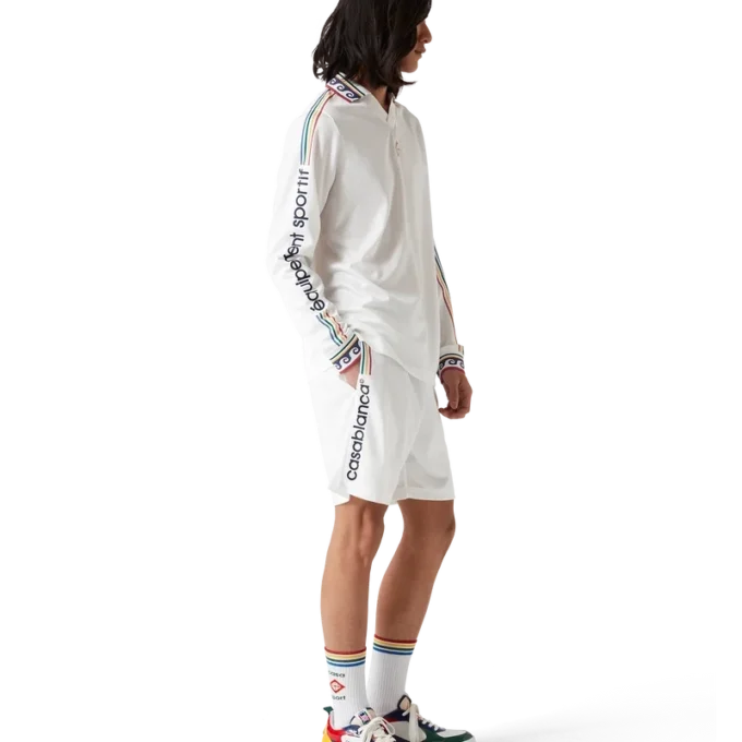 Pantaloncini da calcio in jacquard con monogramma