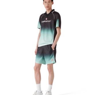 Pantaloncini da calcio in jacquard con monogramma sfumato