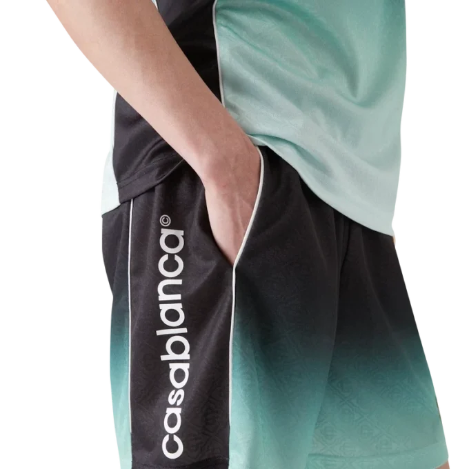 Pantaloncini da calcio in jacquard con monogramma sfumato