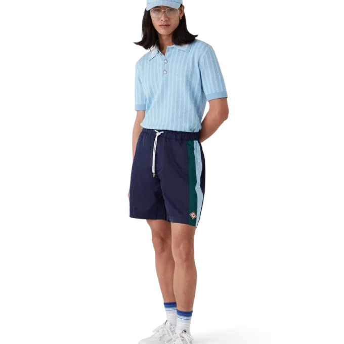 Pantaloncini da ginnastica a righe Laurel