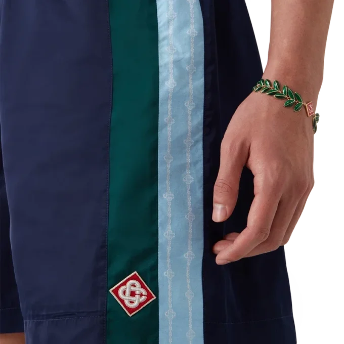 Pantaloncini da ginnastica a righe Laurel