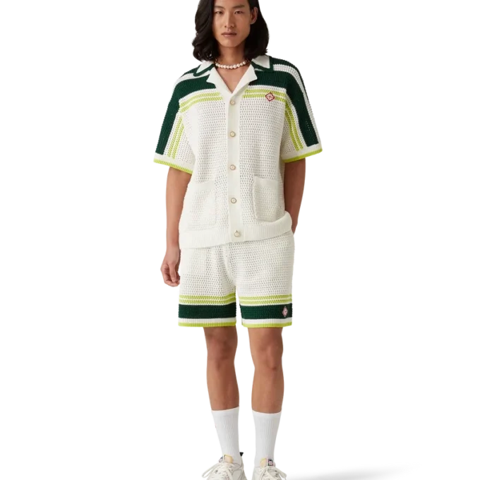 Pantaloncini da tennis all’uncinetto