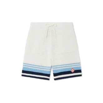 Pantaloncini da tennis in cotone all’uncinetto