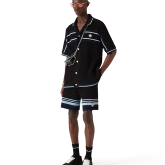 Pantaloncini da tennis in cotone all’uncinetto