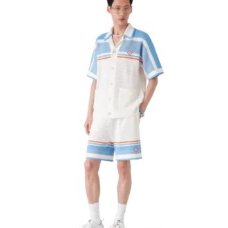 Pantaloncini da tennis in cotone all’uncinetto