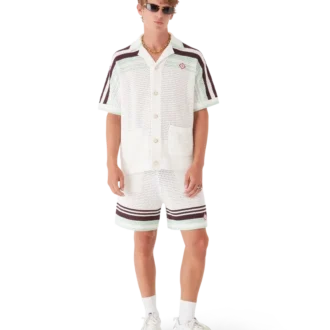 Pantaloncini da tennis in cotone all’uncinetto