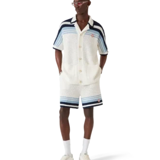 Pantaloncini da tennis in cotone all’uncinetto